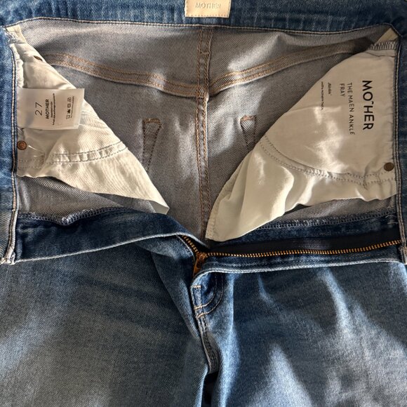 Mother The Maven High Rise Wide Leg Jeans, Bitchn - Picture 9 of 9